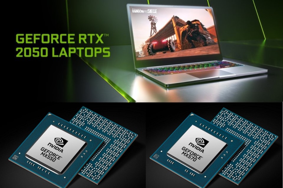 Nvidia GeForce RTX 2050, MX550, MX570